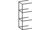 XOOON - Modulo - Minimalistisches Design - Anbau Regal 45 cm - 3 Niveau - 1 Gestell