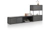 XOOON - Modulo - Minimalistisch design - tv-wand 270 cm - laag - 1 nivo + 3 nivo&#39;s