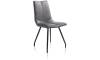 XOOON - Artella - Skandinavisches Design - Stuhl - 4-Füße schwarz - Pala anthrazit