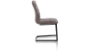 Henders & Hazel - Milan Leder - Industriel - chaise - pied noir traineau carre