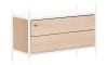 XOOON - Modulo - Design minimaliste - armoire 90 cm - bas - 1 niveau - 2-tiroirs