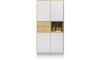 XOOON - Darwin - Minimalistisch design - bergkast 4-deuren + 2-laden + 1-niche - 100 cm (+ LED)