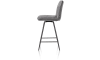 H&H - Milva - Industriel - chaise de bar pivotante - pieds noir - Pala anthracite