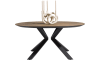 XOOON - Fresno - Industriel - table 160 x 120 cm. - placage droit