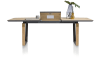 XOOON - Darwin - Design minimaliste - table à rallonge 190 (+ 60) x 100 cm