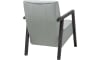 XOOON - Bueno - Skandinavisches Design - Sessel mit Holz Armlehne vintage clay / white / black
