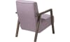 XOOON - Bueno - Scandinavisch design - fauteuil met houten arm vintage clay / white / black