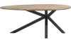 XOOON - Colombo - Industriel - table ovale 200 x 120 cm - chene massif + mdf