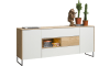 XOOON - Darwin - Minimalistisches Design - Sideboard 2-Tueren + 3-Laden + 1-Nische - 200 cm (+ LED)