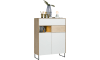 XOOON - Darwin - Minimalistisches Design - Highboard 2-Türen + 2-Laden + 1-Nische - 100 cm (+ LED)