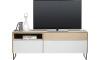 XOOON - Darwin - Design minimaliste - lowboard 3-tiroirs + 1-niche - 160 cm (+ LED)