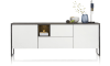 XOOON - Glasgow - Design minimaliste - buffet 230 cm - 2-portes + 2-tiroirs + 1-niche (+ LED)