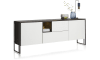 XOOON - Glasgow - Design minimaliste - buffet 230 cm - 2-portes + 2-tiroirs + 1-niche (+ LED)