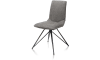 XOOON - Mac - Minimalistisch design - eetkamerstoel - off black frame - Vito + greep Catania zwart