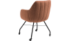 XOOON - Liv - design Scandinave - fauteuil - cadre off black + avec roulettes