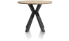 XOOON - Colombo - Industriel - table de bar ronde 110 cm - chene massif + MDF