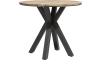XOOON - Colombo - Industrieel - bartafel rond 110 cm - massief eiken + MDF