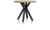 XOOON - Colombo - Industriel - table de bar ronde 110 cm - chene massif + MDF
