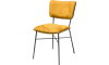 XOOON - Bjorg - design Scandinave - chaise - dos multiplex anthracite - tissu Savannah