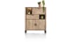Henders & Hazel - Pavarotti - armoire 125 cm - 2-portes + 1-tiroir + 1-porte rabattante + 2-niches (+ LED)