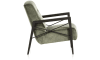 H&H - Northon - Pur - fauteuil avec accoudoir en bois vintage clay / white / black