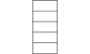 XOOON - Modulo - Design minimaliste - etagere de base 90 cm - 5 niveaux - 2 supports