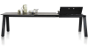 H&H - Stanford - Pur - table à rallonge 200 (+ 80) x 100 cm