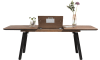XOOON - Halmstad - design Scandinave - table a rallonge 160 (+ 60) x 100 cm