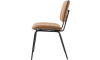 XOOON - Novali - Design minimaliste - chaise - cadre off black - tissu Secilia
