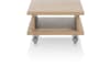 H&H - Delmonte - table d&#39;appoint 60 x 60 cm + 1-niche (+ roues )