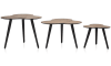 XOOON - Coco Maison - Cas jeu de 3 tables d&#39;appoint H46-39-32cm