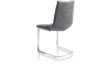 XOOON - Artella - design Scandinave - chaise - pied inox traineau - Pala anthracite