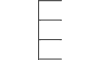 XOOON - Modulo - Design minimaliste - etagere extension 45 cm - 3 niveaux - 1 support