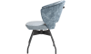 XOOON - Zebu - Design minimaliste - fauteuil - pivotant - cadre en metal + ressorts ensaches - combi Karese/Pala