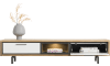 XOOON - Otta - Skandinavisches Design - TV-Sideboard 210 cm. - 1-Lade + 1-Klappe + 1-Nische (+ LED)