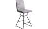 XOOON - Arwen - Industriel - chaise de bar cadre noir + combi tissu Savannah / Pala