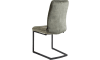 H&H - Milva - Industriel - chaise - pied noir traineau carre