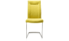 Henders & Hazel - Malene - Moderne - chaise - pied traineau inox carre avec poignee