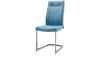 Henders & Hazel - Malene - Moderne - chaise - pied traineau inox carre avec poignee