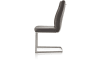 H&H - Malvino - Moderne - chaise - inox pied traineau carre + poignee