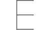 XOOON - Modulo - Design minimaliste - etagere extension 45 cm - 2 niveaux - 1 support