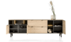 XOOON - Elements - Design minimaliste - set de 2 - pied en forme u + 2 x pied centrale (lowboards & buffet)