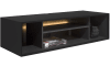 XOOON - Elements - Minimalistisches Design - Box 30 x 120 cm. + Regal - lackiert - zum aufhängen + 4-Nischen + Led