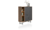 XOOON - Torano - Minimalistisches Design - Highboard 125 cm - 2-Türen + 2-Laden + 3-Nischen (+ LED)
