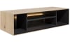 XOOON - Elements - Minimalistisches Design - Box 30 x 120 cm. - Holz - zum aufhängen + 4-Nischen + Led