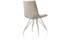 XOOON - Artella - design Scandinave - chaise pietement Eiffel inox