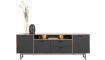 XOOON - Torano - Minimalistisch design - dressoir 230 cm - 3-deuren + 2-laden + 3-niches (+ LED)