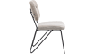 XOOON - June - design Scandinave - chaise sans accoudoirs - cadre off black + ressorts ensaches