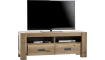 H&H - Santorini - Pur - meuble tv 140 cm - 2-tiroirs + 2-niches