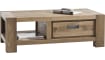 H&H - Santorini - Pur - table basse 120 x 60 cm + 1-tiroir t&t + 1-niche